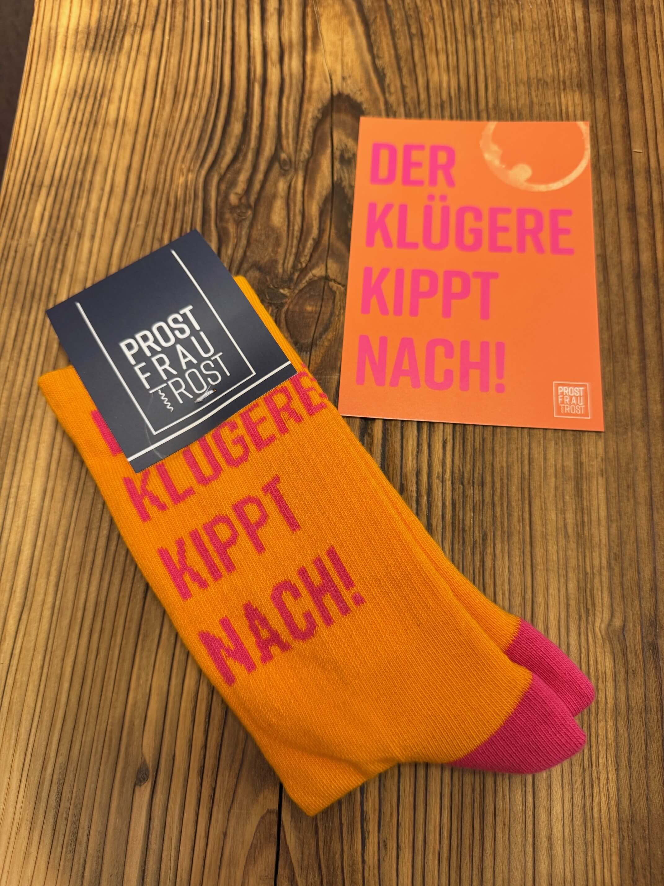 Tennis Socke "Der Klügere kippt nach"