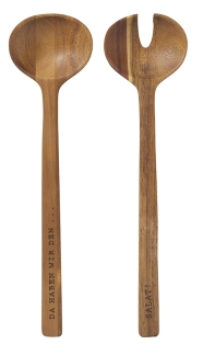 Salatbesteck "Da haben wir den Salat"